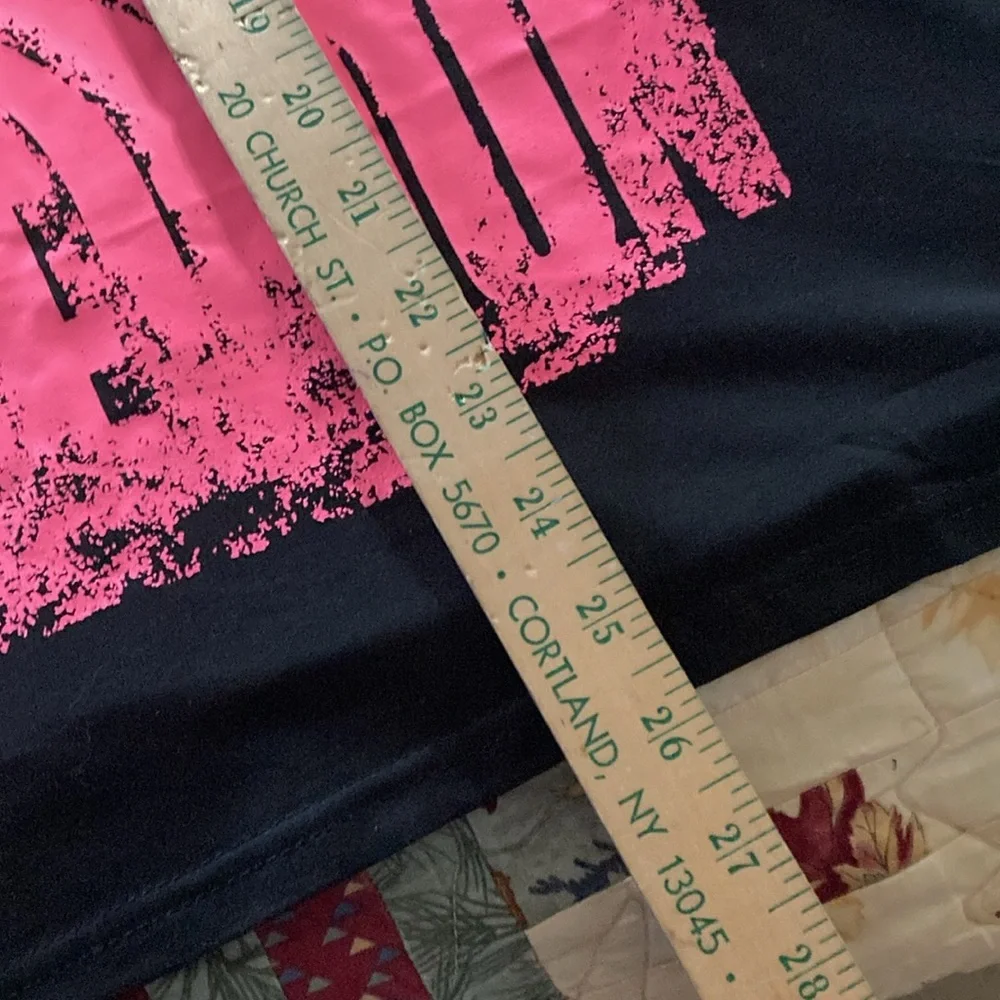 Romwe graphic tee shirt mens small black pink stretch grunge punk - Picture 6 of 8